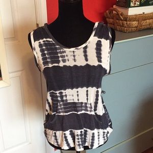 Tie dye tank top with hood